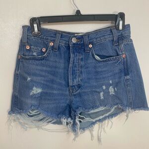 Universal Thread Frayed Hem Blue Jean Shorts